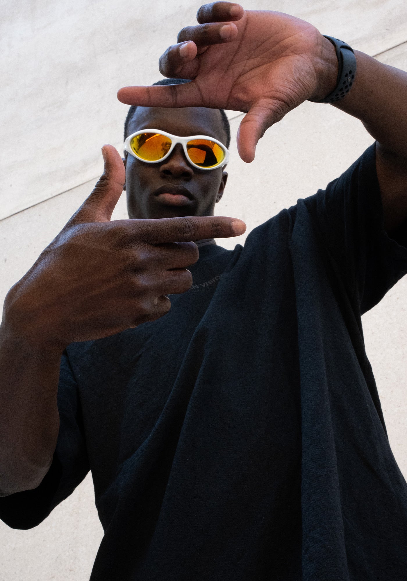 Sportbrille RAIDEN "R196" White Orange