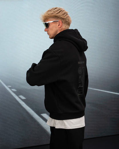 RAIDEN HOODIE THIS AND I'M OKAY BLACK – Produktbild 7