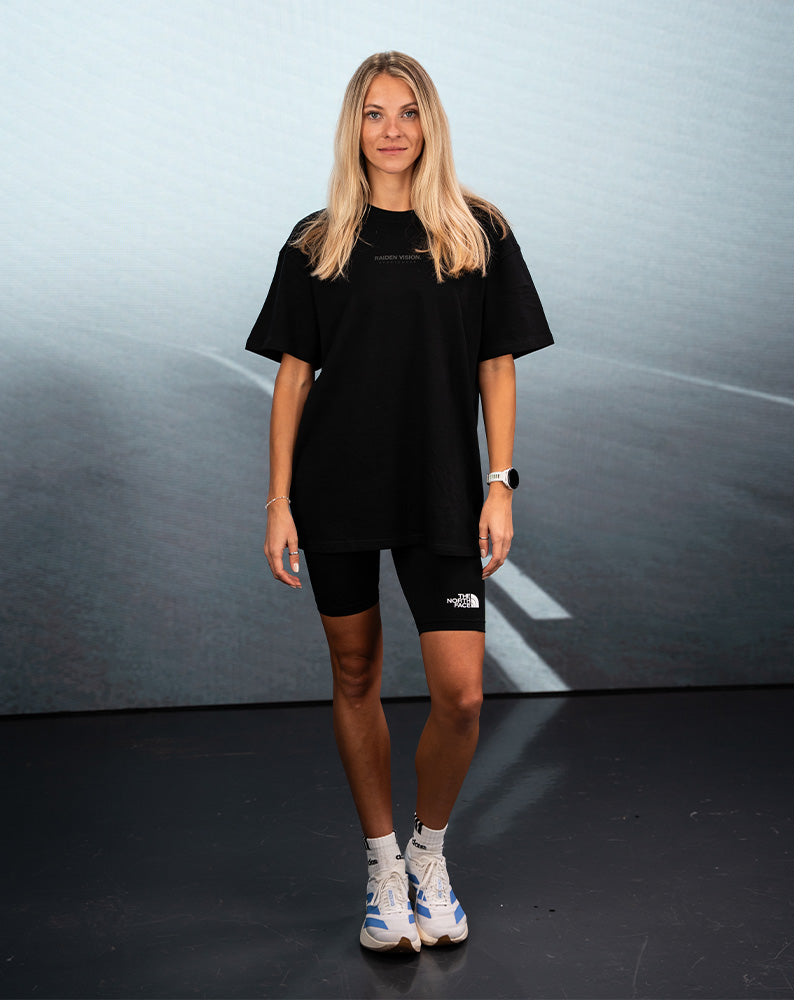 RAIDEN T-Shirt "THIS AND I'M OKAY" BLACK (OVERSIZED FIT)