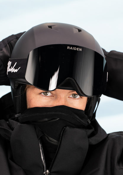 Skibrille RAIDEN "Cylindrical" mit Wechselglas | All Black