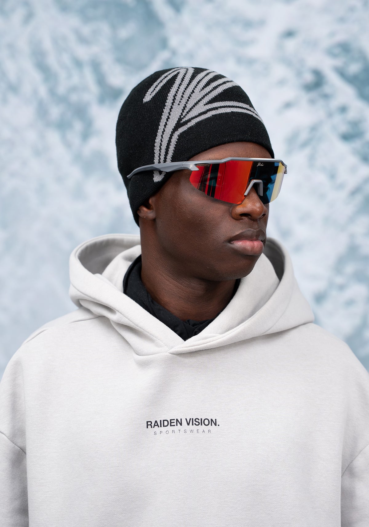 RAIDEN Schnelle Brille Volcano Red/ Grey – Produktbild 4 [Perfekt für Cycling & Running]