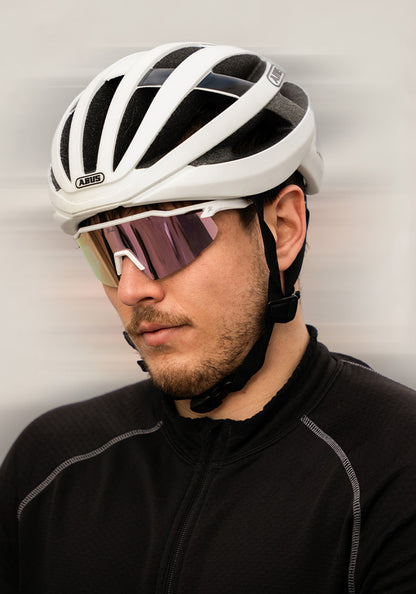 Schnelle Brille RAIDEN "White/ Berry Pink"