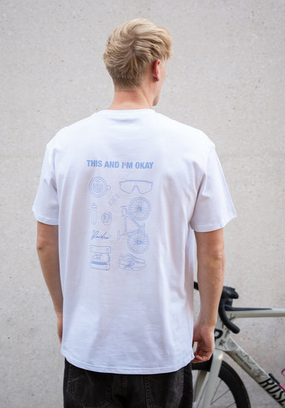 RAIDEN T-Shirt THIS AND I'M OKAY WHITE (OVERSIZED FIT) – Produktbild 5