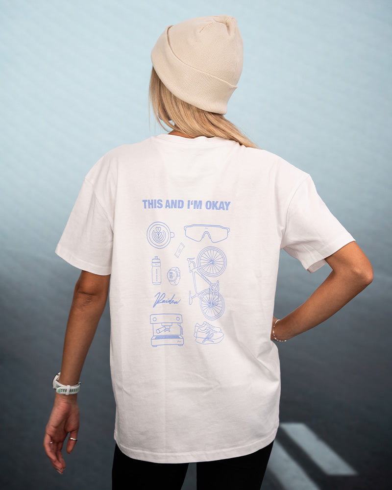 RAIDEN T-Shirt "THIS AND I'M OKAY" WHITE (OVERSIZED FIT)
