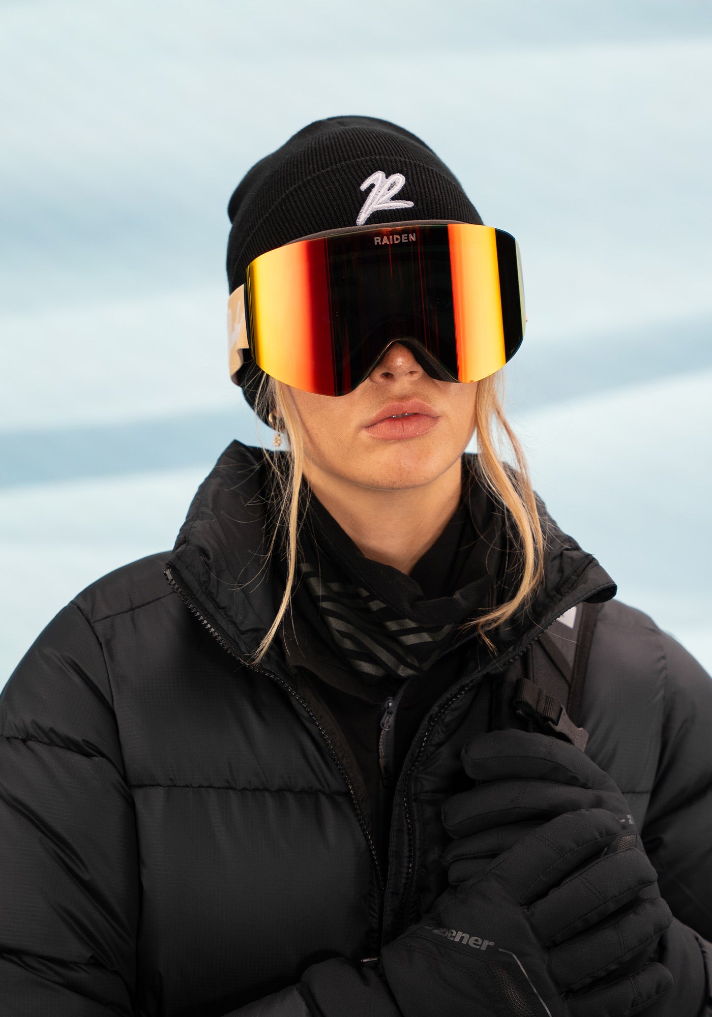 RAIDEN Skibrille RAIDEN Cylindrical mit Wechselglas | Sand Orange – Produktbild 10