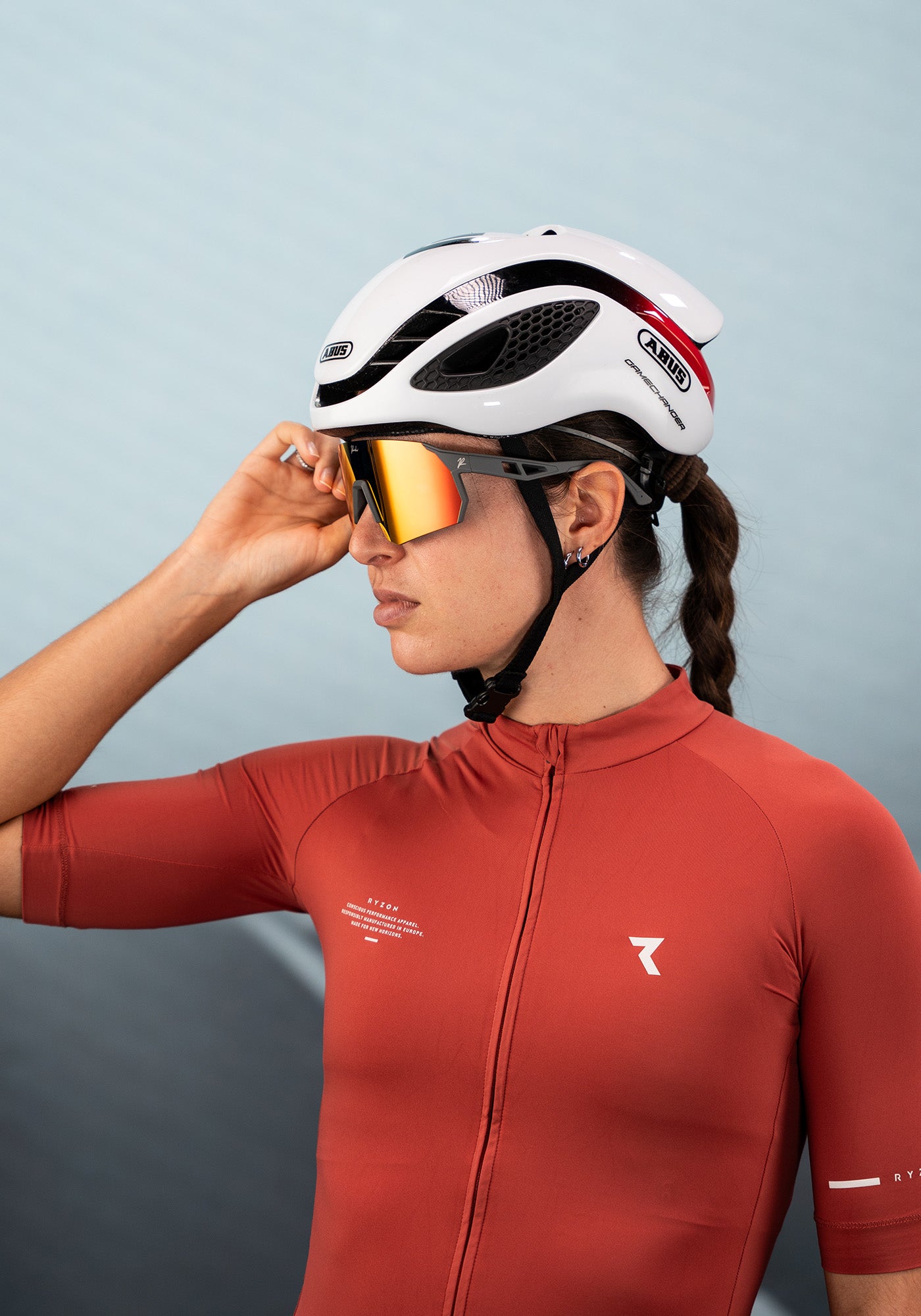 Sportbrille RAIDEN "R47" Volcano Red/ Grey