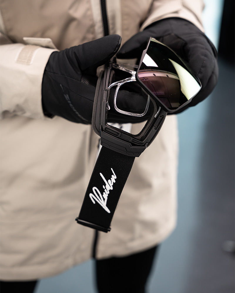 RAIDEN Clip-Ins: Skibrillen mit Sehstärke – Seitenansicht