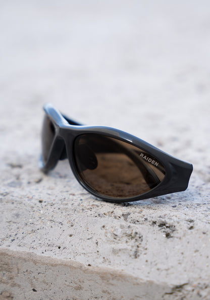 Sportbrille RAIDEN "R196" Dark Gray Amber