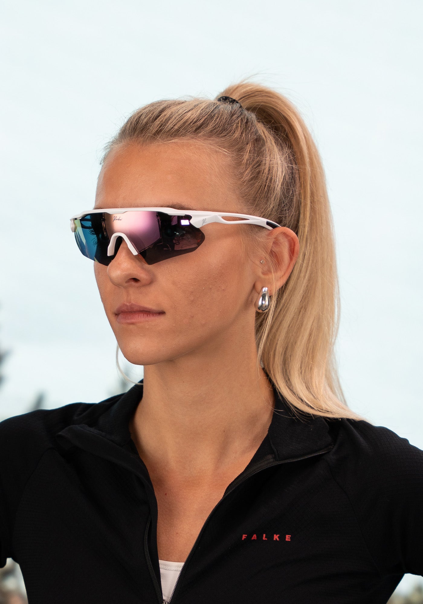 sport sonnenbrille schmales gesicht RAIDEN R16 White/ Berry Pink (Small) – Sportbrille für schmales Gesicht – Raiden Vision