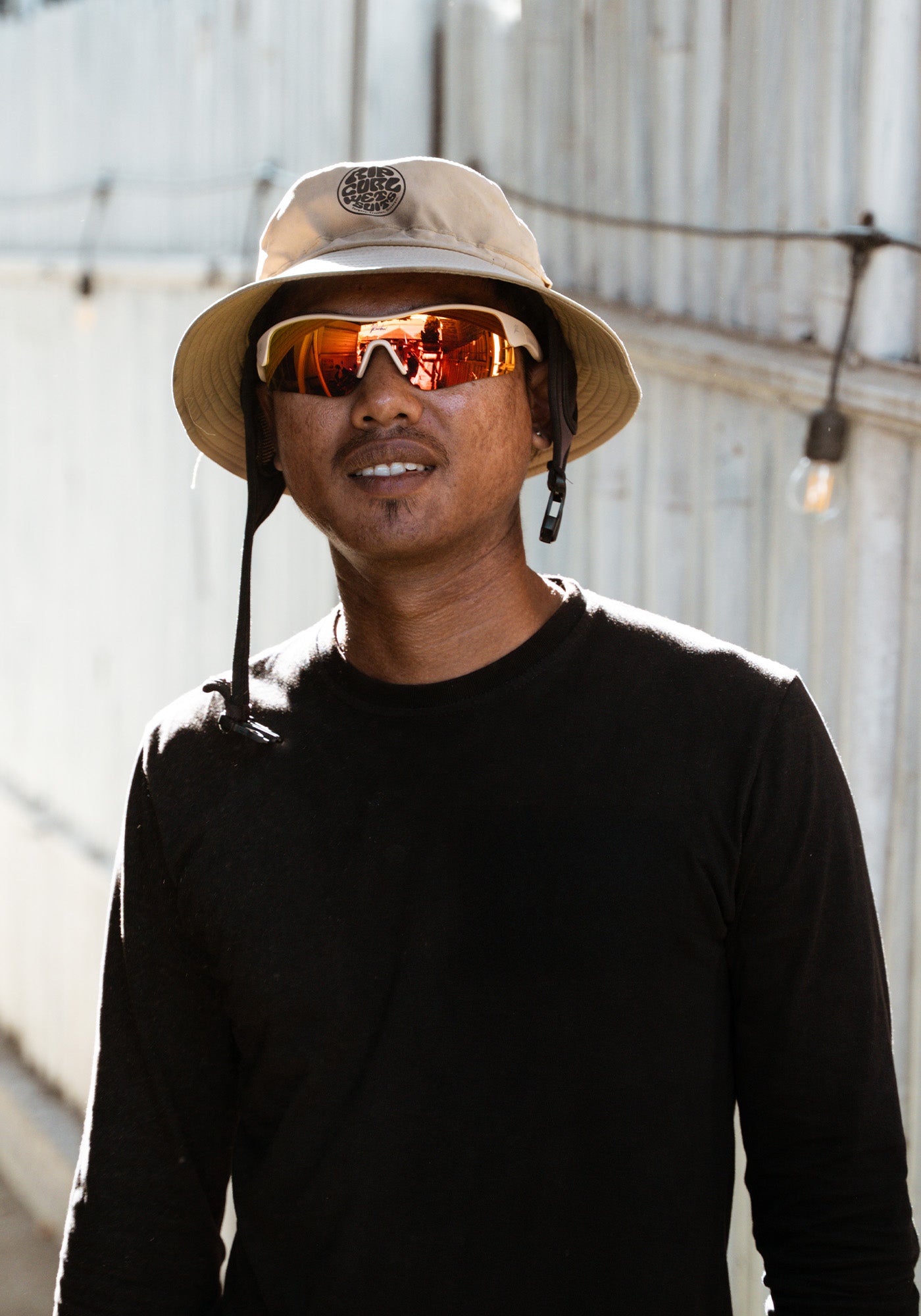 Sportbrille RAIDEN "R99" Sand / Lava Orange