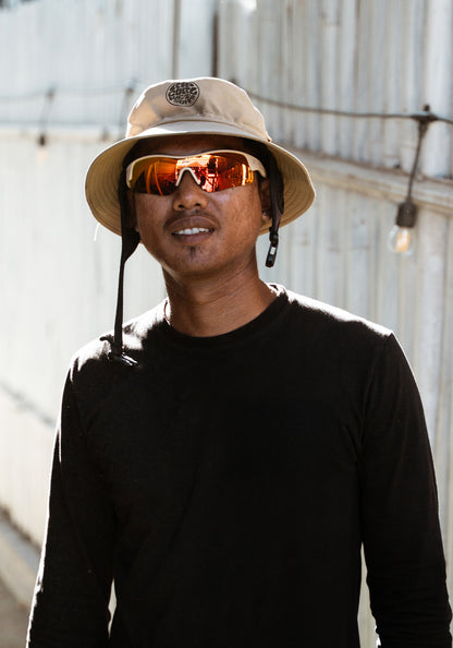 Sportbrille RAIDEN "R99" Sand / Lava Orange