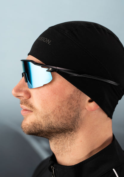 Schnelle Brille RAIDEN "Black/ Atlantic Light Blue"