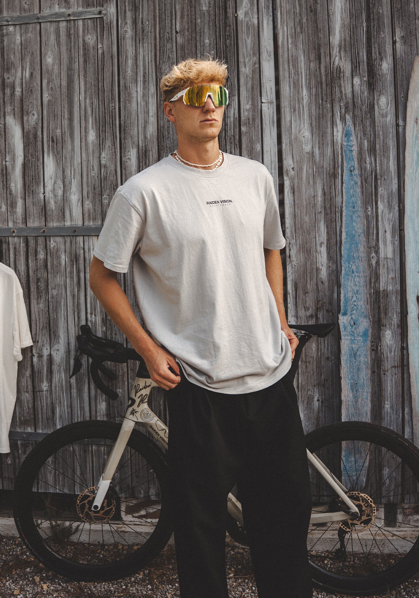 RAIDEN T-Shirt "THIS AND I'M OKAY" GRAY (OVERSIZED FIT)