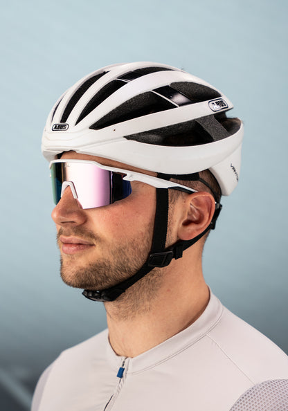 Schnelle Brille RAIDEN "White/ Berry Pink"