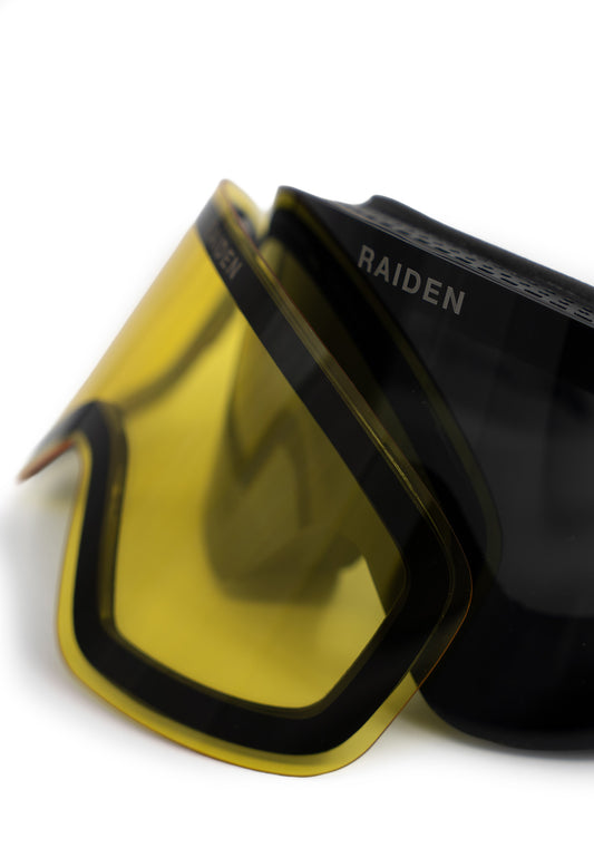 Skibrille RAIDEN "Cylindrical" mit Wechselglas | All Black
