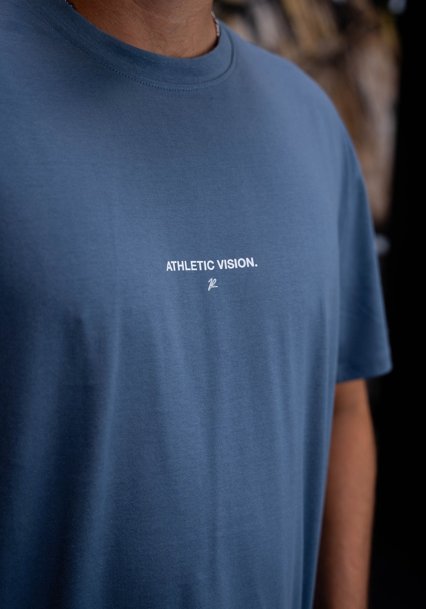 Oversized Tee Athletic Vision - Vintage Blue