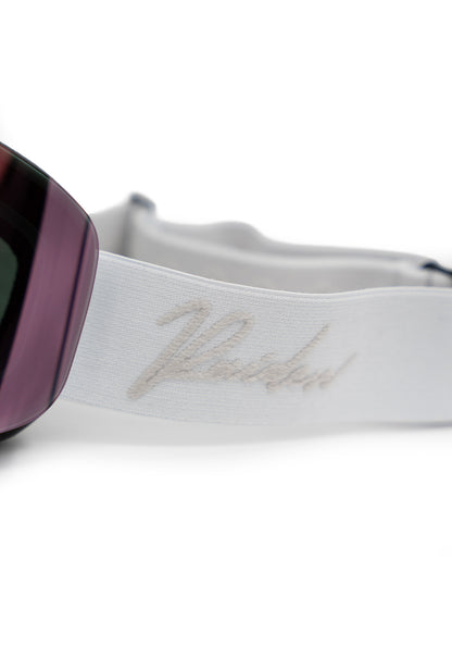 Skibrille RAIDEN "Cylindrical" mit Wechselglas - White Berry Pink