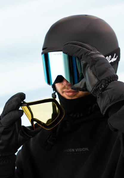 Skibrille RAIDEN "Cylindrical" mit Wechselglas - Ice Blue