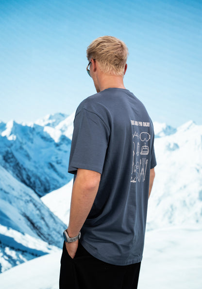 RAIDEN T-Shirt "THIS AND I'M OKAY" WINTERSPORT (OVERSIZED FIT)