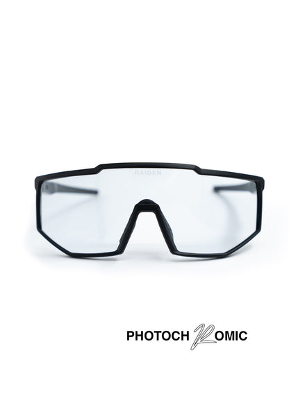 Sportbrille RAIDEN "R8" Photochromic "Black / Switching Blue"