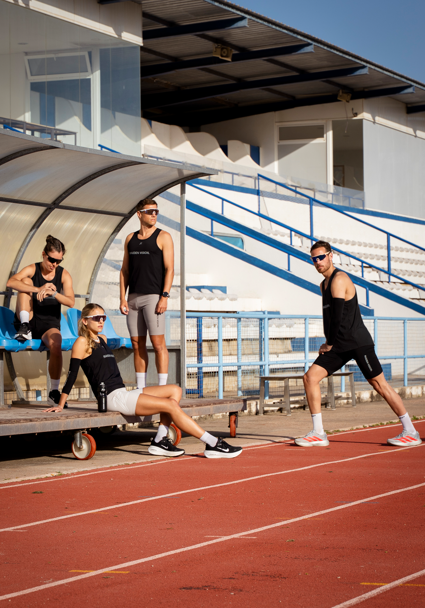 RAIDEN Running Singlet Coffee DNA Men [atmungsaktives Material]
