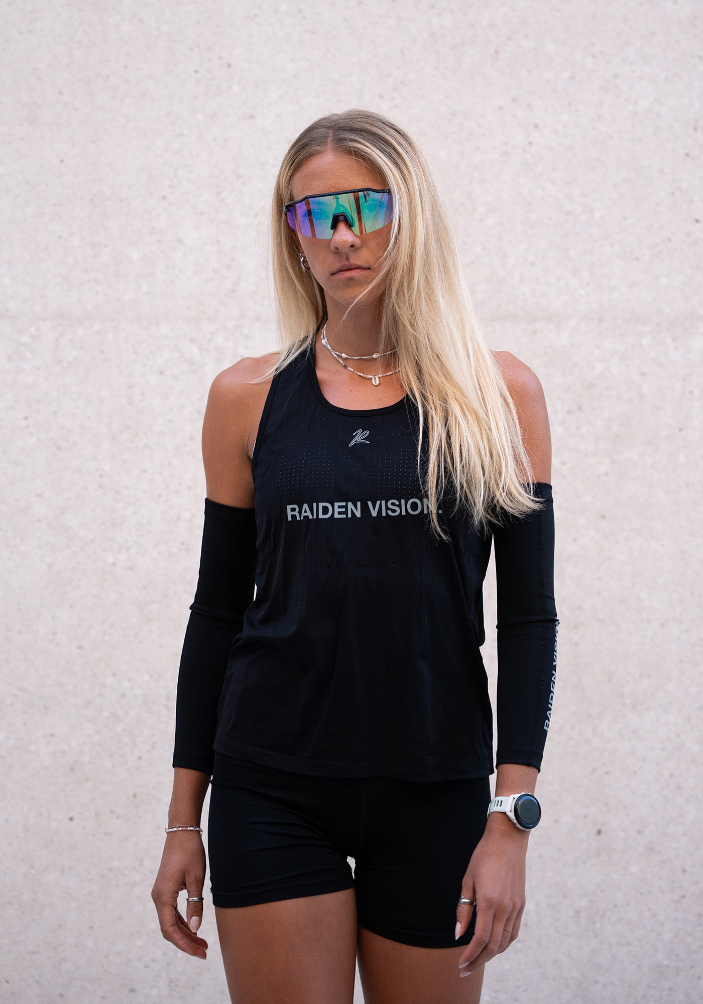 RAIDEN Running Singlet Coffee DNA Women [Angenehm weich auf der Haut]