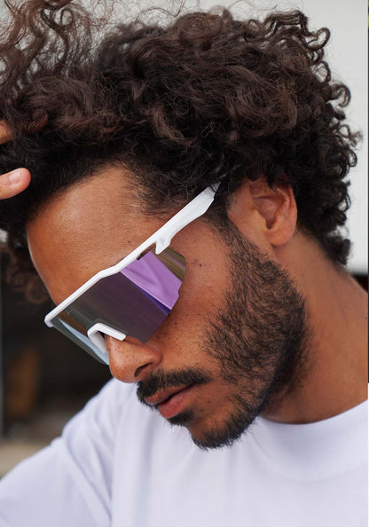 Schnelle Brille White Pink 10